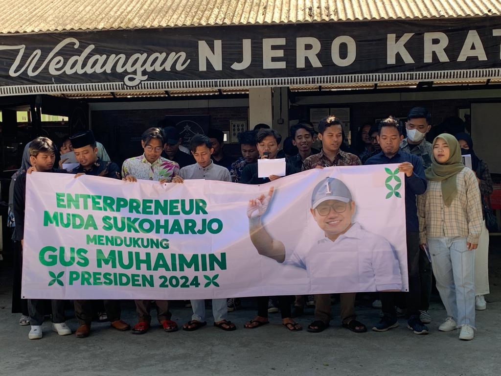 Komunitas Entrepreneur Muda Sukoharjo Deklarasi Dukung Gus Muhaimin Capres 2024