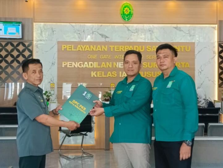 DPC PKB Kota Surakarta Serahkan SK Kepengurusan ke Pengadilan